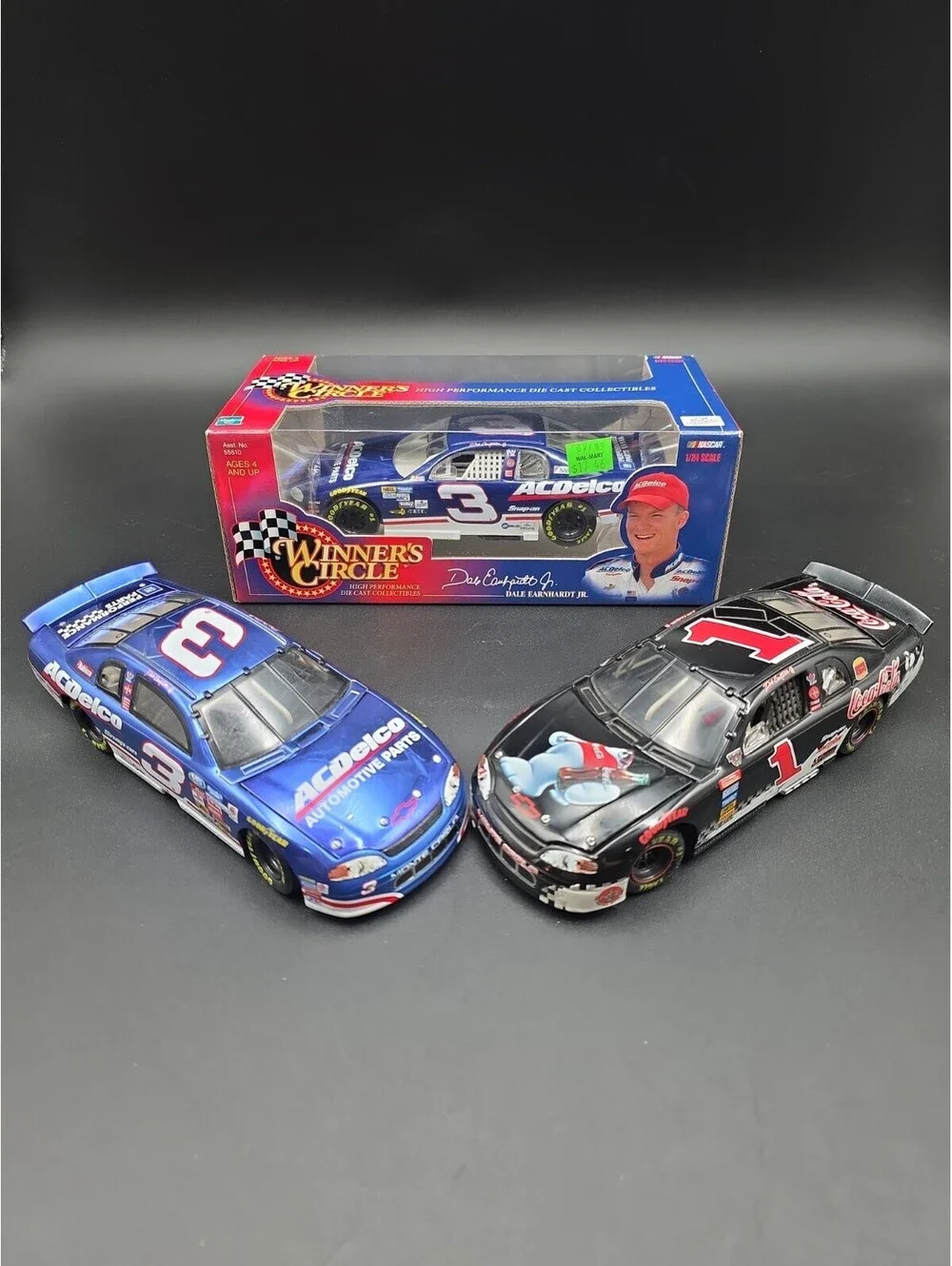 Lot Of 3 Vintage 1/24 Scale Dale Earnhardt Jr. Diecast Nascar Cars Coca Cola